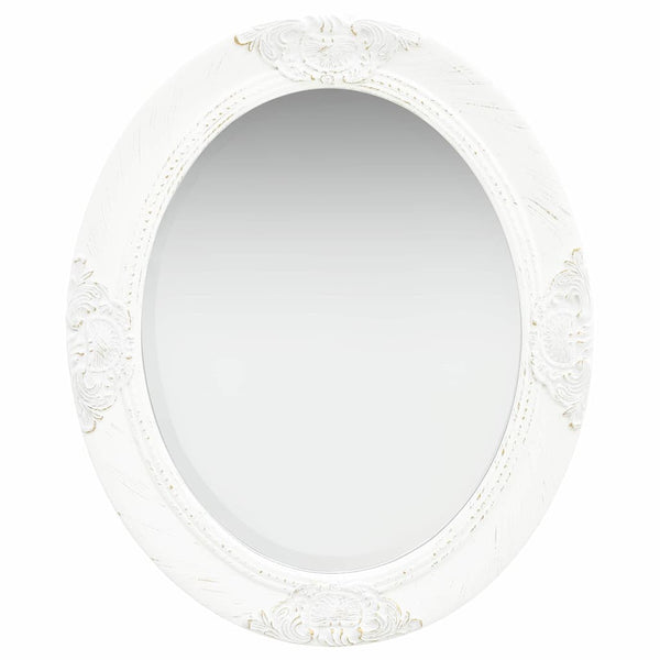 vidaXL Baroque Style Wall Mirror 50x60 cm White