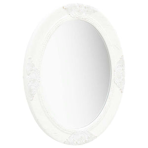 vidaXL Baroque Style Wall Mirror 50x60 cm White