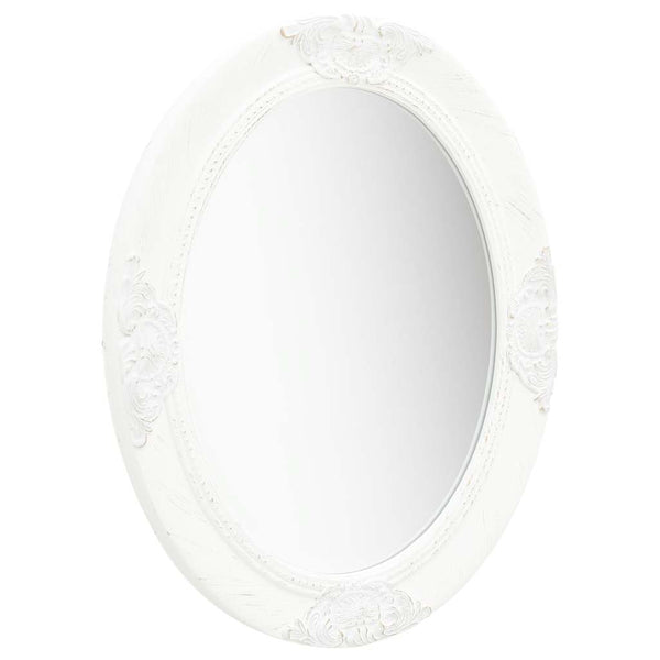 vidaXL Baroque Style Wall Mirror 50x60 cm White