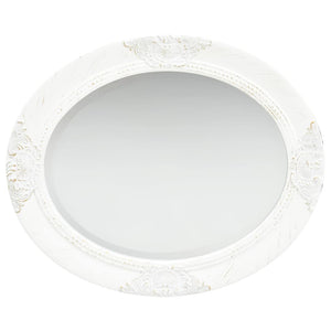 vidaXL Baroque Style Wall Mirror 50x60 cm White