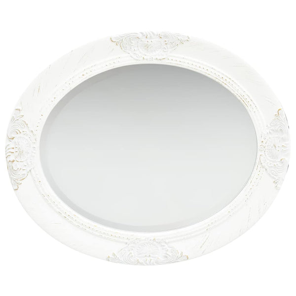 vidaXL Baroque Style Wall Mirror 50x60 cm White