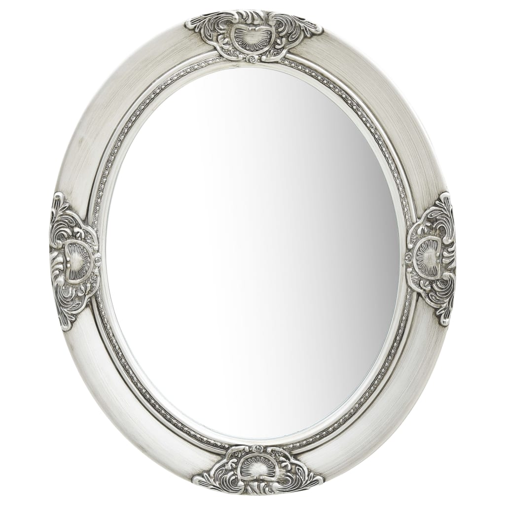 vidaXL Baroque Style Wall Mirror 50x60 cm Silver