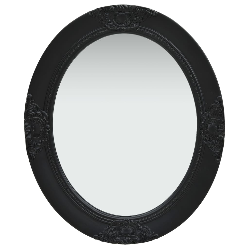 vidaXL Baroque-Style Wall Mirror 50x60 cm Black
