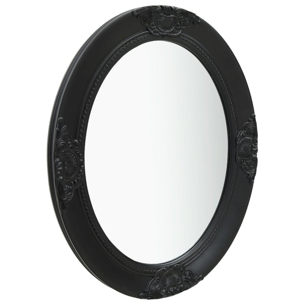 vidaXL Baroque-Style Wall Mirror 50x60 cm Black