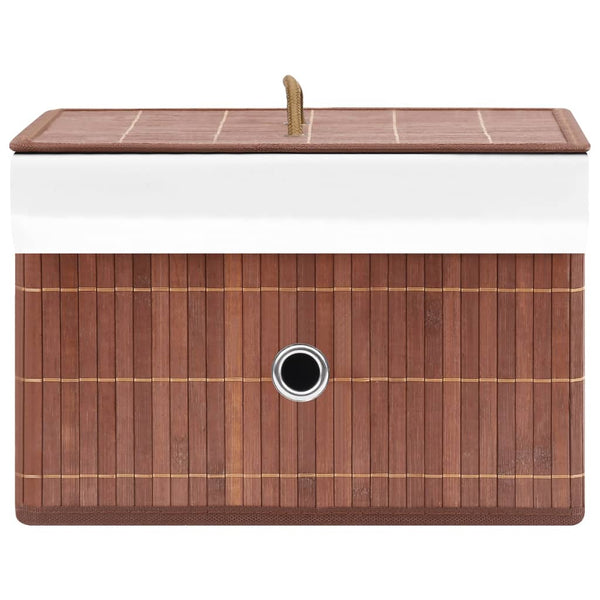 Bambus Aufbewahrungsboxen 4er-Set Braun