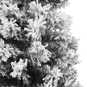 Schlanker, künstlicher Weihnachtsbaum mit Schnee, 180cm