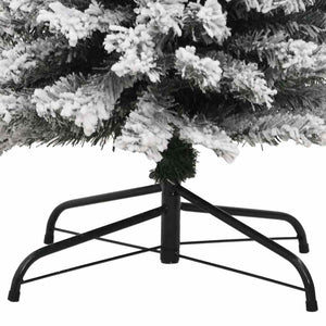 Schlanker, beschneiter Weihnachtsbaum, 210 cm