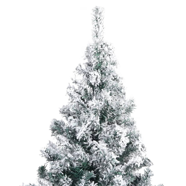 vidaXL Artificial Christmas Tree with Snow Green 240 cm PVC