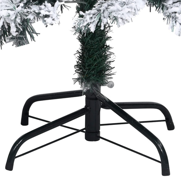 vidaXL Artificial Christmas Tree with Snow Green 240 cm PVC