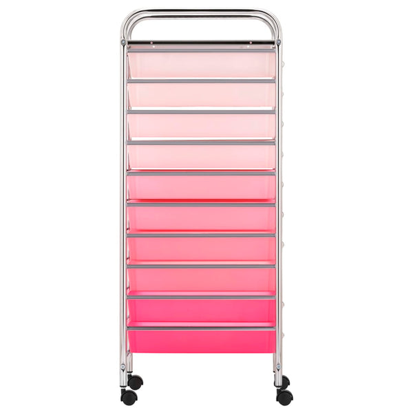 Schubladenwagen Ombre Rosa, 10 Schubladen