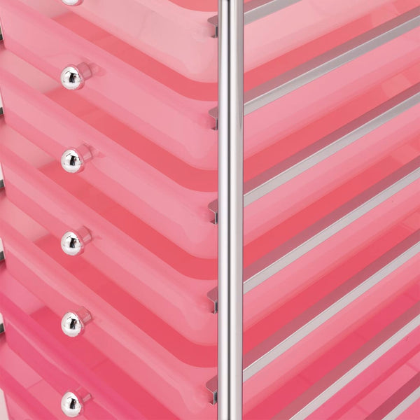 Schubladenwagen Ombre Rosa, 10 Schubladen