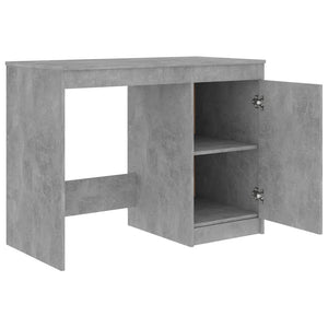 vidaXL Desk Concrete Gray 140x50x76 cm Engineered Wood