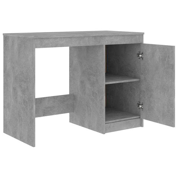 vidaXL Desk Concrete Gray 140x50x76 cm Engineered Wood