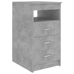 vidaXL Desk Concrete Gray 140x50x76 cm Engineered Wood