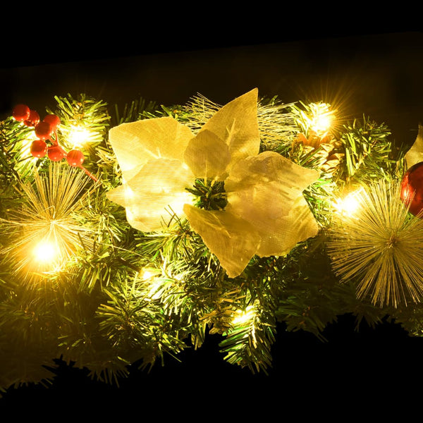 Weihnachts-Türbogen mit LED-Lichtern, 90cm