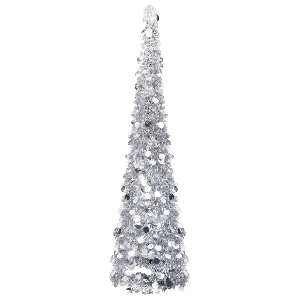 Silberner Pop-Up Weihnachtsbaum 180cm