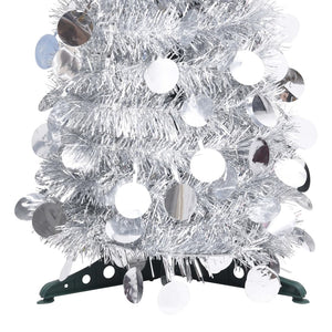 Silberner Pop-Up Weihnachtsbaum 180cm