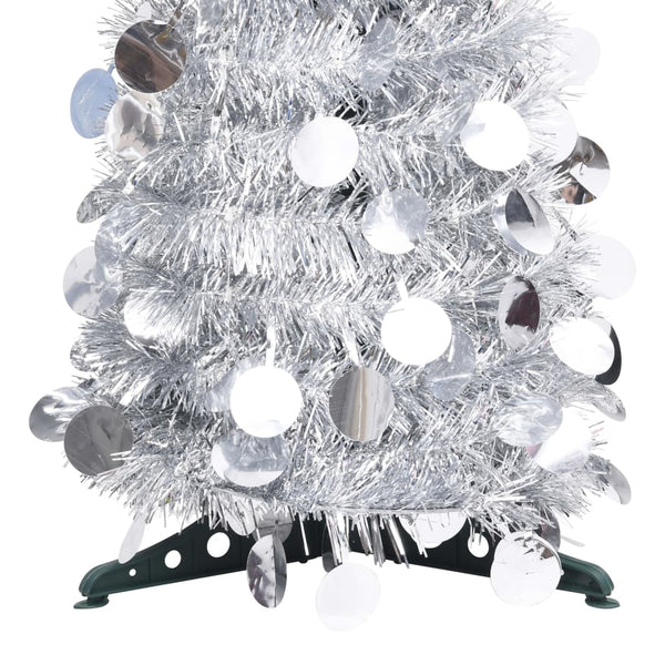 Silberner Pop-Up Weihnachtsbaum 180cm