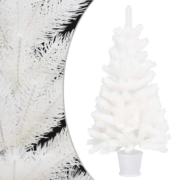 vidaXL Artificial Christmas Tree Realistic Needles White 90 cm