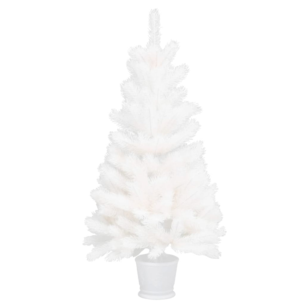 vidaXL Artificial Christmas Tree Realistic Needles White 90 cm
