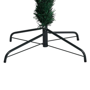 vidaXL Artificial Christmas Tree with Stand Green 120 cm Fiber Optic