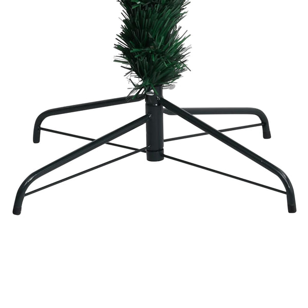 vidaXL Artificial Christmas Tree with Stand Green 150 cm Fiber Optic