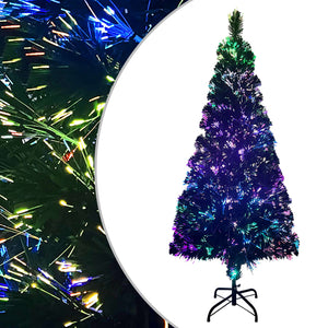 vidaXL Artificial Christmas Tree with Stand Green 180 cm Fiber Optic