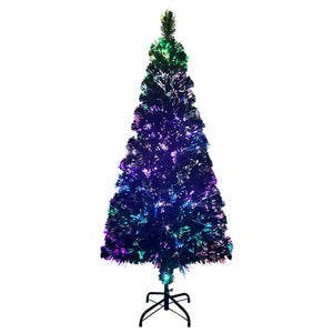 vidaXL Artificial Christmas Tree with Stand Green 180 cm Fiber Optic
