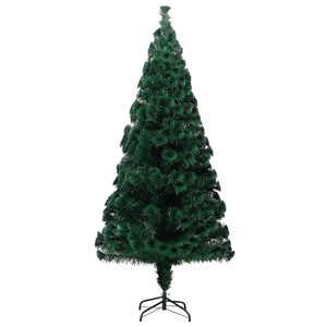 vidaXL Artificial Christmas Tree with Stand Green 180 cm Fiber Optic
