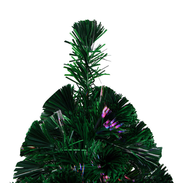 vidaXL Artificial Christmas Tree with Stand Green 180 cm Fiber Optic