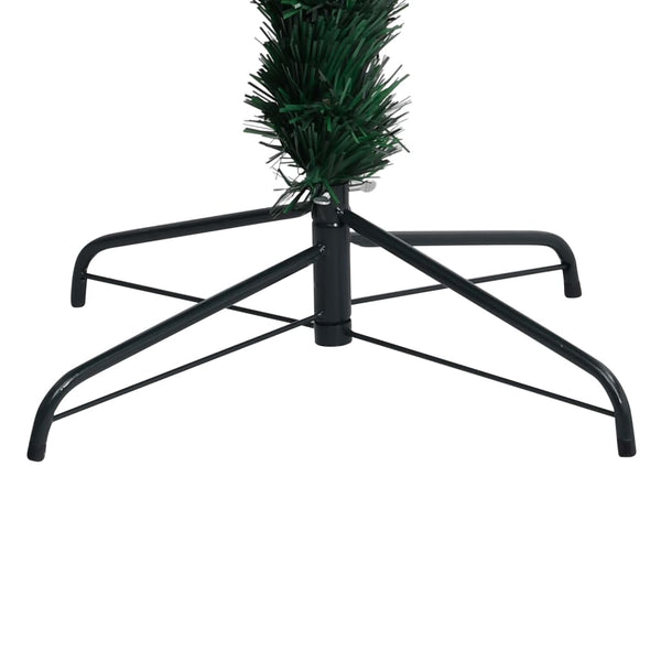 vidaXL Artificial Christmas Tree with Stand Green 180 cm Fiber Optic