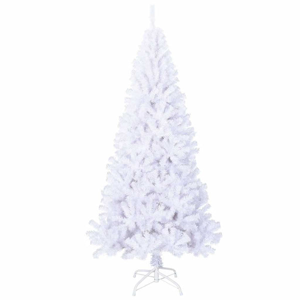 vidaXL Artificial Christmas Tree with Thick Branches White 180 cm PVC