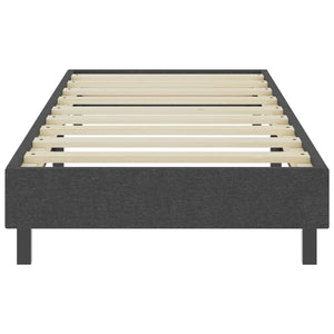 vidaXL Box Spring Bed Dark Grey Fabric 80x200 cm