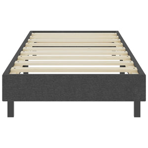 vidaXL Dark Grey Fabric Box Spring Bed 100x200 cm