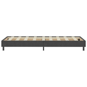 vidaXL Dark Grey Fabric Box Spring Bed 100x200 cm