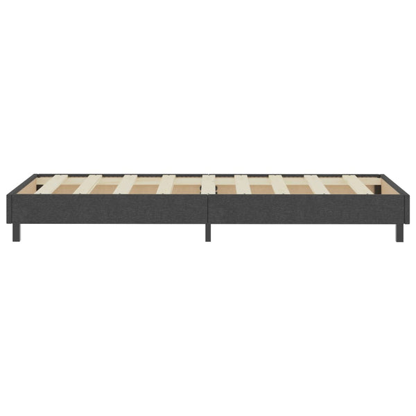 vidaXL Dark Grey Fabric Box Spring Bed 100x200 cm