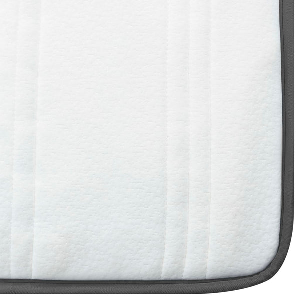 vidaXL Dark Grey Fabric Box Spring Bed 120x200 cm
