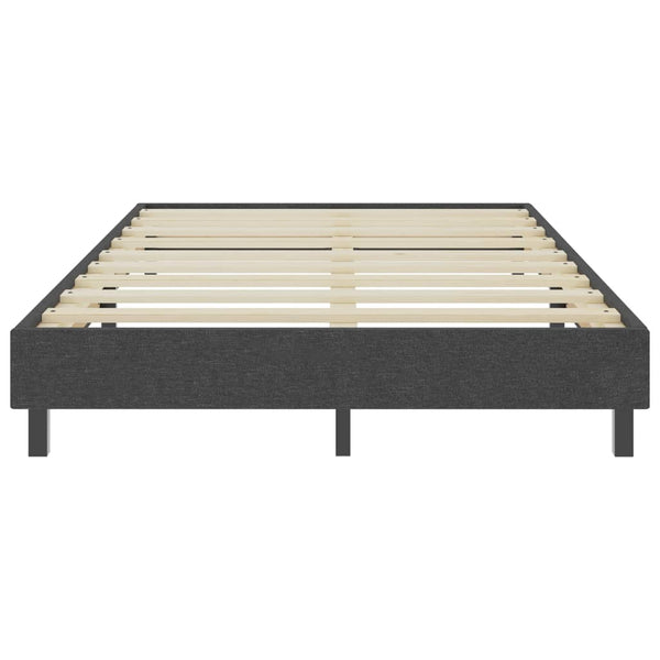 vidaXL Dark Grey Fabric Box Spring Bed 120x200 cm