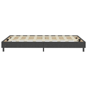 vidaXL Dark Grey Fabric Box Spring Bed 120x200 cm