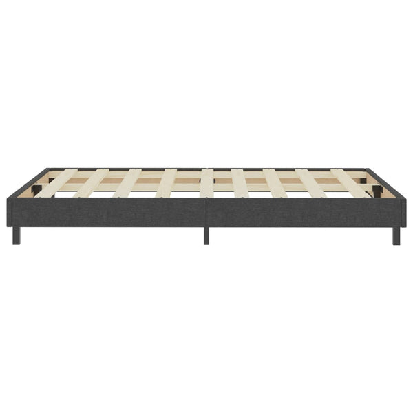 vidaXL Dark Grey Fabric Box Spring Bed 120x200 cm