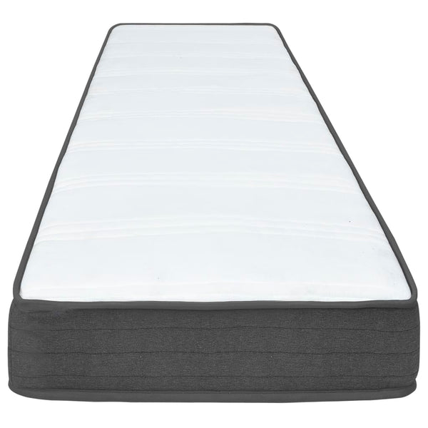 vidaXL Dark Grey Fabric Box Spring Bed 120x200 cm