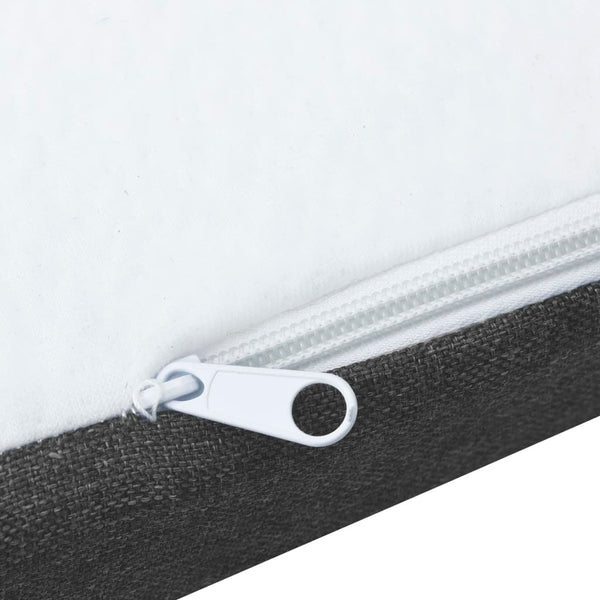 vidaXL Dark Grey Fabric Box Spring Bed 160x200 cm
