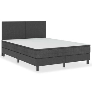 vidaXL Dark Grey Fabric Box Spring Bed 180x200 cm