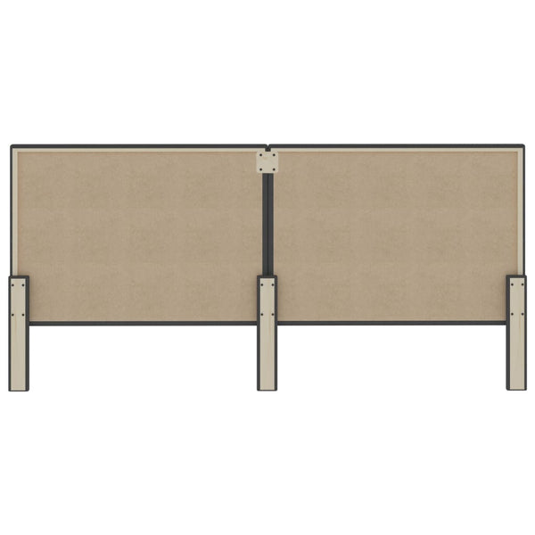 vidaXL Box Spring Bed Dark Grey Fabric 200x200 cm