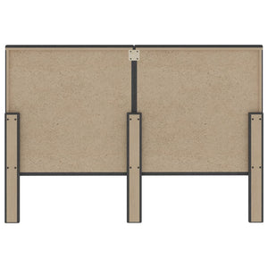 vidaXL Dark Grey Fabric Box Spring Bed 140x200 cm