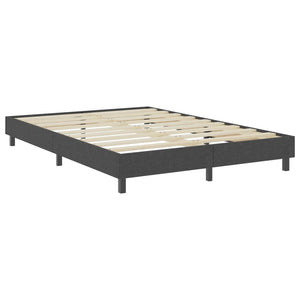 vidaXL Dark Grey Fabric Box Spring Bed 140x200 cm
