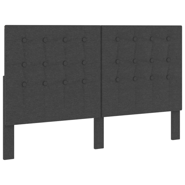 vidaXL Dark Grey Fabric Box Spring Bed 160x200 cm