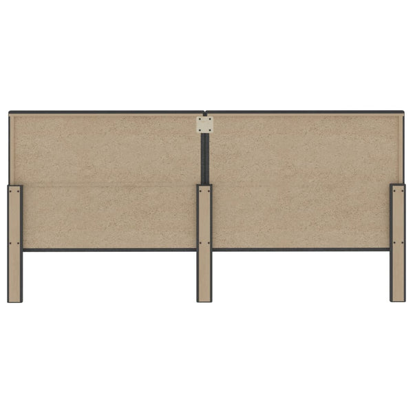 vidaXL Box Spring Bed Dark Grey Fabric 200x200 cm