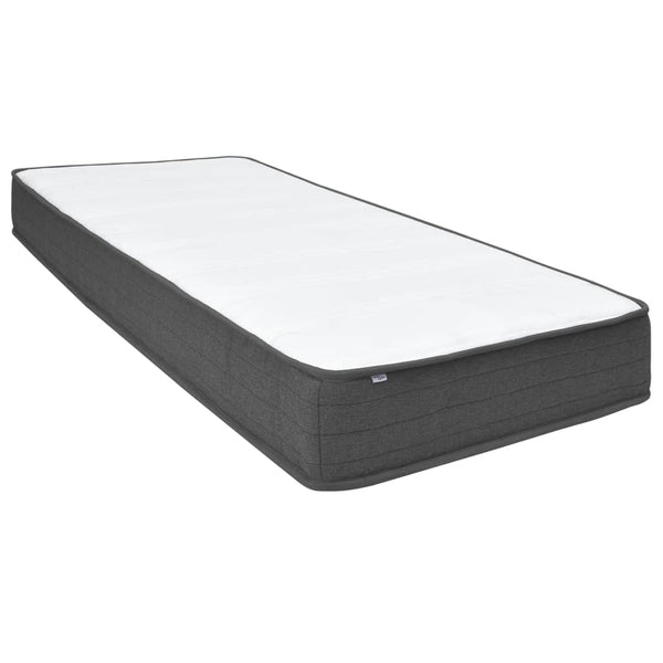 vidaXL Box Spring Bed Dark Grey Fabric 200x200 cm