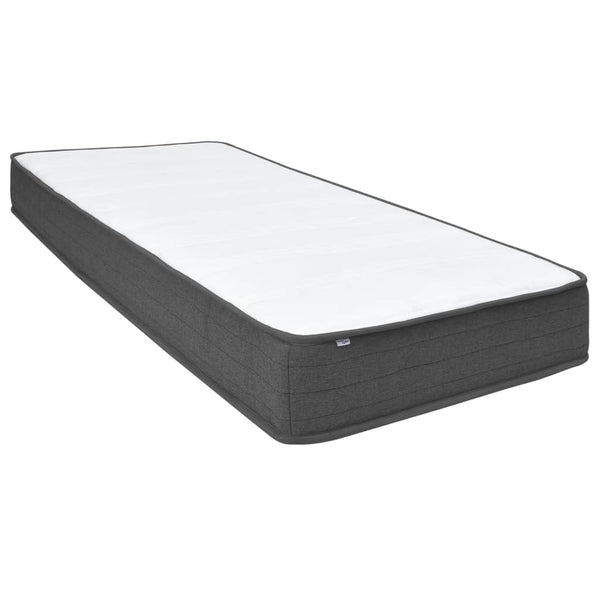 vidaXL Dark Grey Fabric Box Spring Bed 100x200 cm